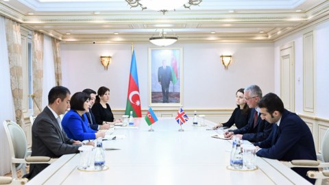 Sahibə Qafarova Britaniya səfiri ilə görüşüb