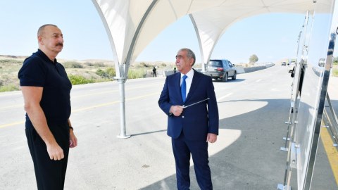 Şükürbəyli-Cəbrayıl yolu istifadəyə verildi - FOTO