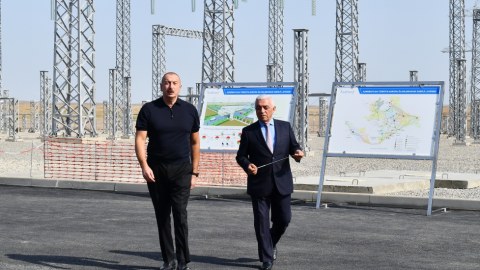 Prezident “Cəbrayıl” yarımstansiyasında görülən işlərlə tanış oldu