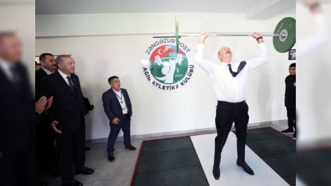 Prezident Zəngilanda ştanq qaldırdı - FOTO