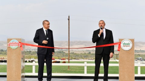 İlham Əliyev və Ərdoğan “Dost Aqropark”ın açılışında - FOTOLAR