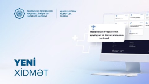 Vahid Elektron Xidmətlər Portalına daha bir xidmət əlavə edilib