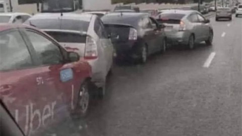 Bakıda 4 “Prius” toqquşdu - FOTO