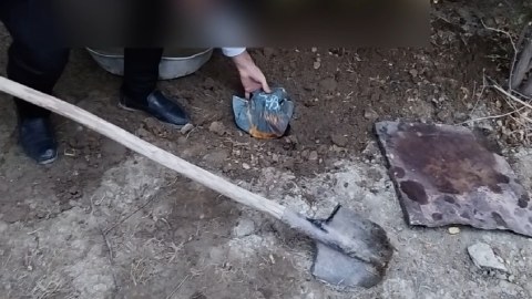 Həyətində narkotik basdıran şəxs tutuldu