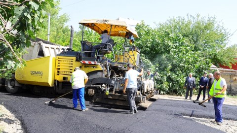 Şəhərin yol infrastrukturu yenilənir