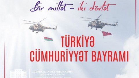 Müdafiə Nazirliyindən Türkiyəyə TƏBRİK