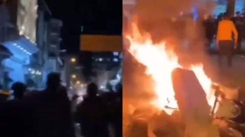 Etirazçılar xüsusi təyinatlıları qovdular