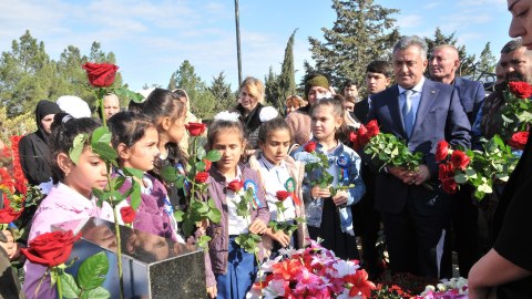 Abşeronda şəhidlərimiz anılıb - FOTOLAR