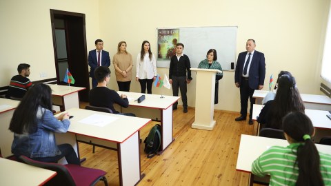 Gəncə Dövlət Universitetində müsabiqə keçirilib - FOTOLAR