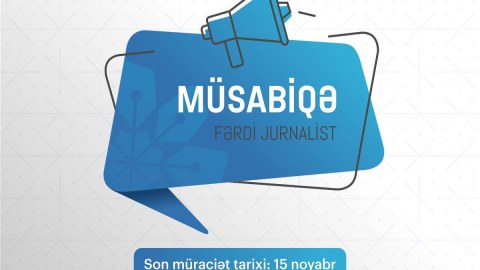 MEDİA fərdi jurnalist müsabiqəsi elan etdi