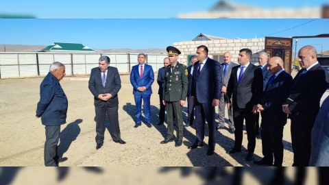Hacıqabulda “Zəfər Günü” ərəfəsində şəhid ailələri ziyarət edilir