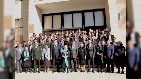 Goranboyda “Zəfər Günü” ərəfəsində müharibə iştirakçıları ilə görüş keçirilib
