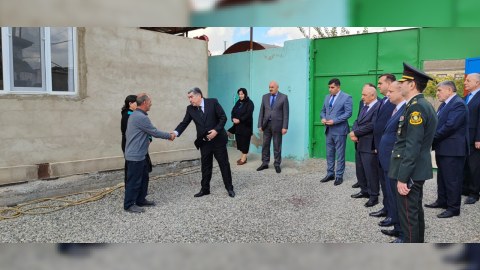 Hacıqabulda şəhid ailələri ziyarət edildi - FOTOLAR