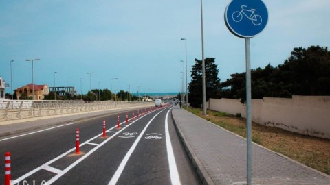Bakıda 8.2 km-lik velosiped yolu salınır