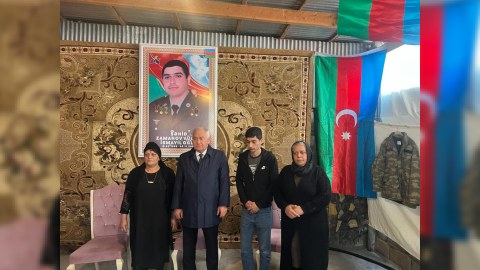 Füzulidə şəhid ailələri ziyarət olunub - FOTO