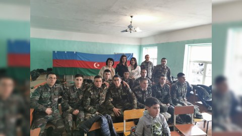 Ədliyyə Nazirliyinin hərbi hissəsində Zəfər Günü qeyd edildi