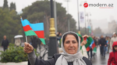 Zəfər yürüşündən FOTOREPORTAJ
