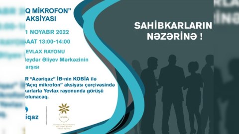 Sahibkarlarla növbəti görüş Yevlaxda keçiriləcək