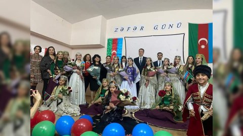 Tbilisidə Zəfər Günü belə qeyd edilib - FOTOLAR