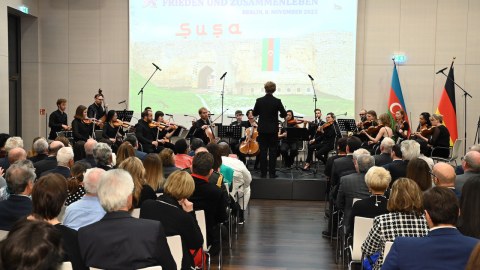 Berlində Zəfər Gününə həsr olunan konsert - FOTOLAR