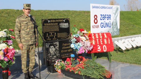 Xocavənddə şəhidin anım günü keçirilib - FOTOLAR
