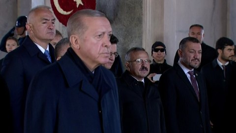 Ərdoğan Atatürkün məzarını ziyarət etdi - FOTO