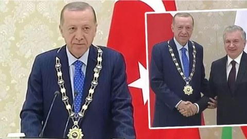 Ərdoğan Özbəkistanda yüksək mükafata layiq görüldü