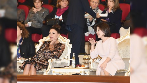 Mehriban Əliyeva “Lazgi” baletinə baxdı - FOTO