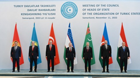Səmərqənddə liderlərin şərəfinə rəsmi qəbul təşkil olunub
