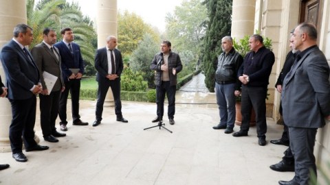 Yevlaxda sahibkarlarla sayca 50-ci görüş keçirilib - FOTOLAR