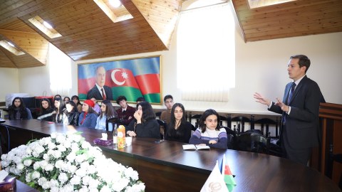ABŞ-ın Merilend Universitetinin nümayəndəsi Gəncədə - FOTO