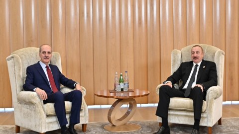 İlham Əliyev Ərdoğanın müavinini qəbul etdi - YENİLƏNİB