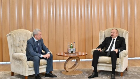 İlham Əliyev Andrey Klimovu qəbul edib