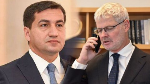 Hikmət Hacıyev İsrail rəsmisilə danışıqlar apardı