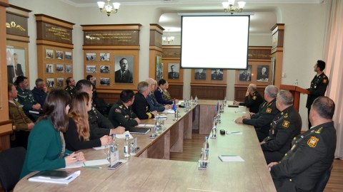 NATO nümayəndələri Milli Müdafiə Universitetində - FOTOLAR