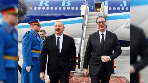İlham Əliyev Serbiyada rəsmi səfərdədir - FOTO