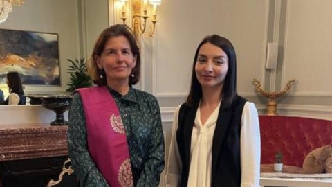 Leyla Abdullayeva Fransanın yeni səfirilə görüşdü
