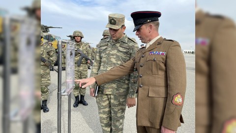 NATO nümayəndələri döyüş texnikaları ilə tanış oldular - FOTOLAR