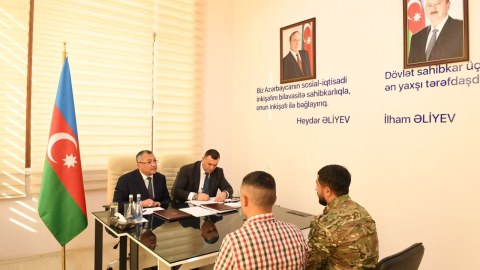Rövşən Rzayev Ağdamda vətəndaşları qəbul edib - FOTO