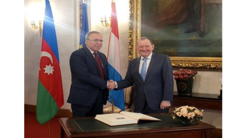 Vaqif Axundov Lüksemburqun spikeri ilə görüşüb