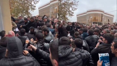 Gəncədə iş elanı izdihama səbəb oldu - VİDEO
