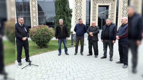 "Səyyar qəbul otağı" Biləsuvarda quruldu - FOTOLAR