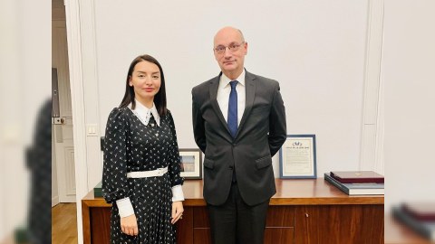 Leyla Abdullayeva Fransa XİN rəsmisi ilə görüşdü 