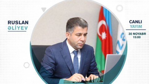 Ruslan Əliyev canlı yayımda sualları cavablandıracaq