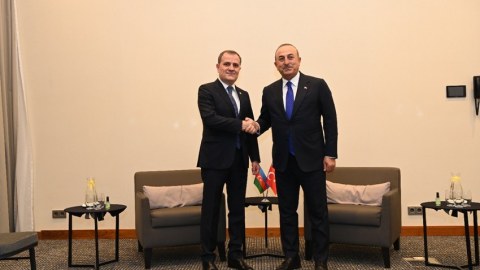 Ceyhun Bayramov Çavuşoğlu ilə GÖRÜŞDÜ 