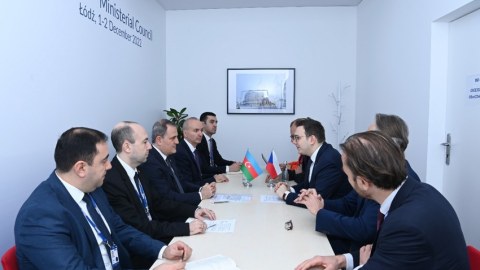 Azərbaycan və Çexiya XİN başçıları görüşüb