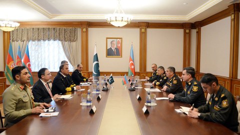 Zakir Həsənov pakistanlı admiralla görüşüb