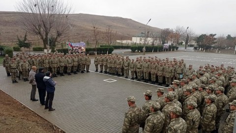 Qarabağda hərbçilərlə görüş keçirildi - FOTOLAR