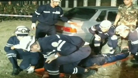 Qəzaya düşən şəxs xilas edildi