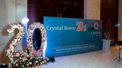 “Crystal Beton” 20 illik yubileyini qeyd edib